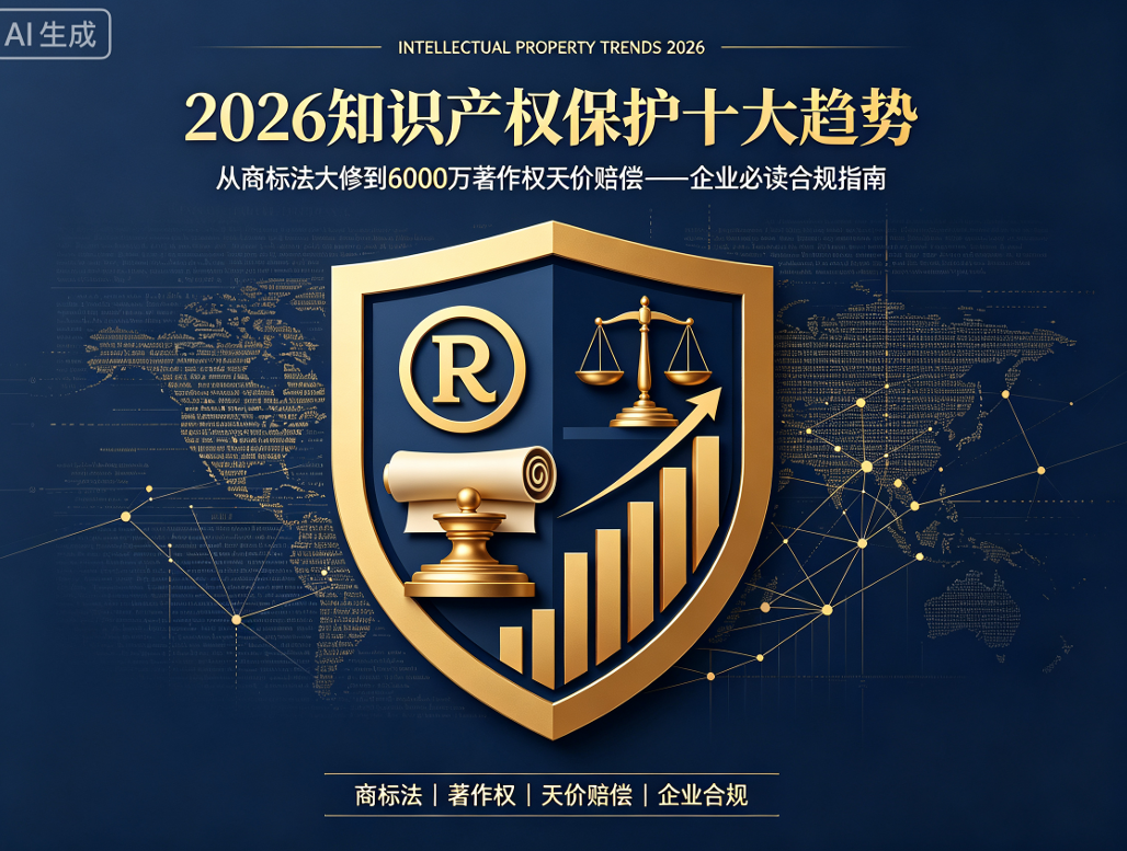 2026知识产权保护十大趋势：从商标法大修到6000万著作权天价赔偿——企业必读合规指南(图1)