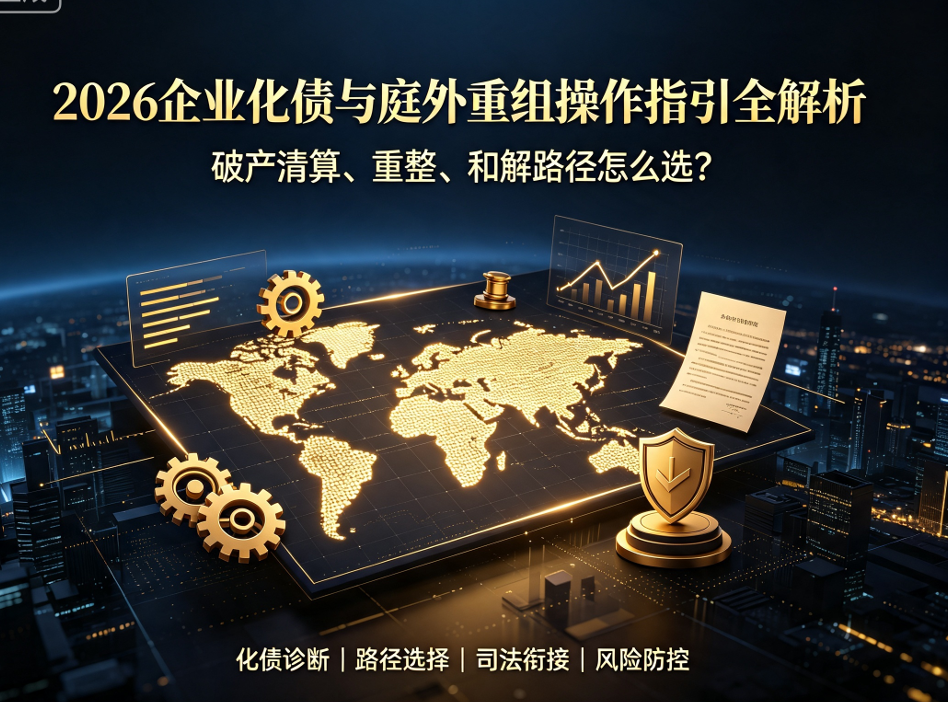 2026企业化债与庭外重组操作指引全解析:破产清算、重整、和解路径怎么选?