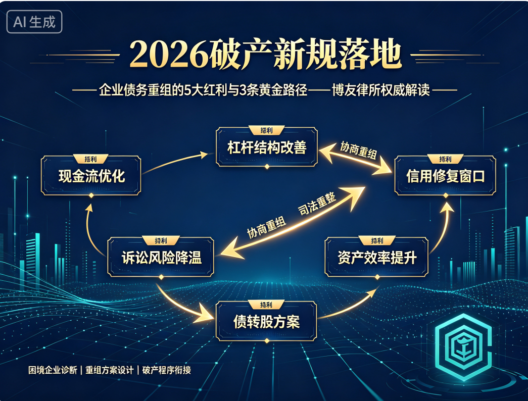 2026破产新规落地|企业债务重组的5大红利与3条黄金路径——博友律所权威解读