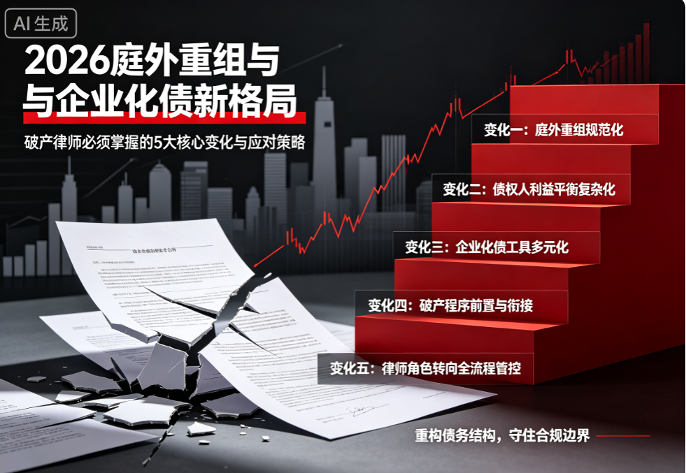 2026庭外重组与企业化债新格局：破产律师必须掌握的5大核心变化与应对策略