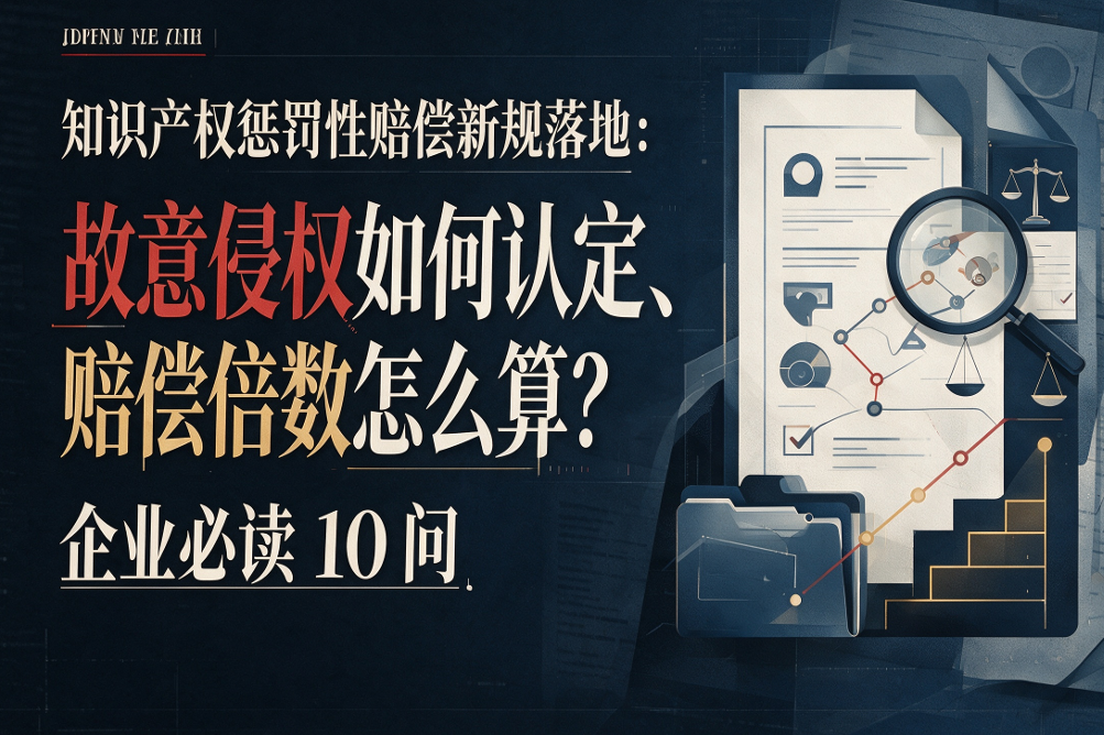 知识产权惩罚性赔偿新规落地：故意侵权如何认定、赔偿倍数怎么算？企业必读10问